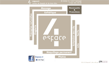 Tablet Screenshot of espace4.ch